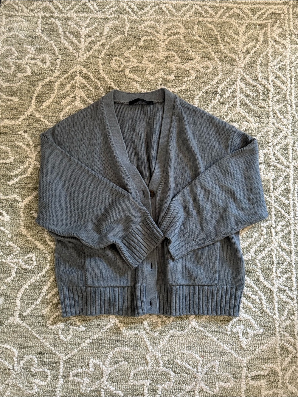 JENNI KAYNE DUSTY BLUE SWEATER